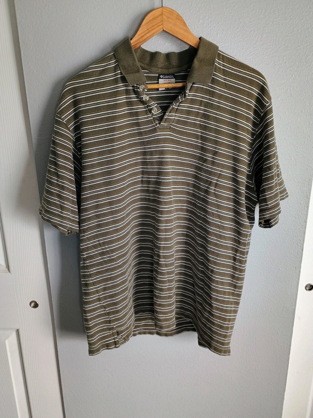 Colombia sportswear dadcore golf core athletic preppy polo striped tennis Large